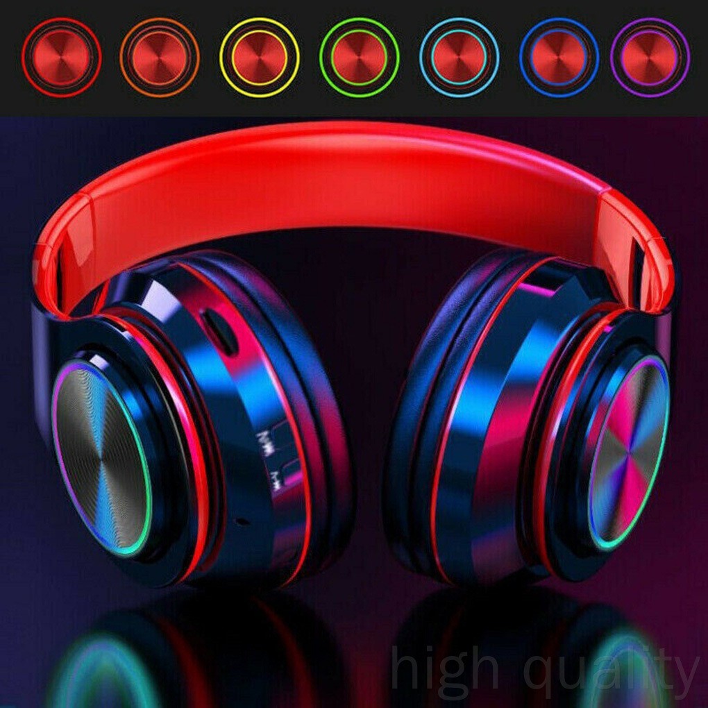 Tai Nghe Bluetooth Không Dây B39 Led V5.0 Màu Đỏ Đen