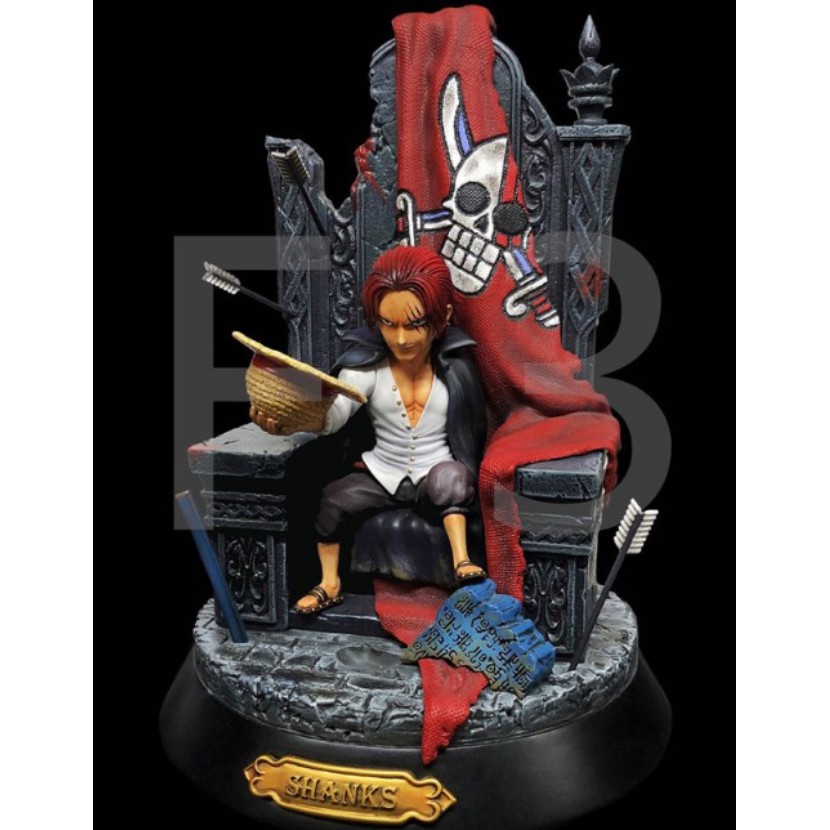 Mô hình tứ hoàng Shanks tóc đỏ - One piece 20cm