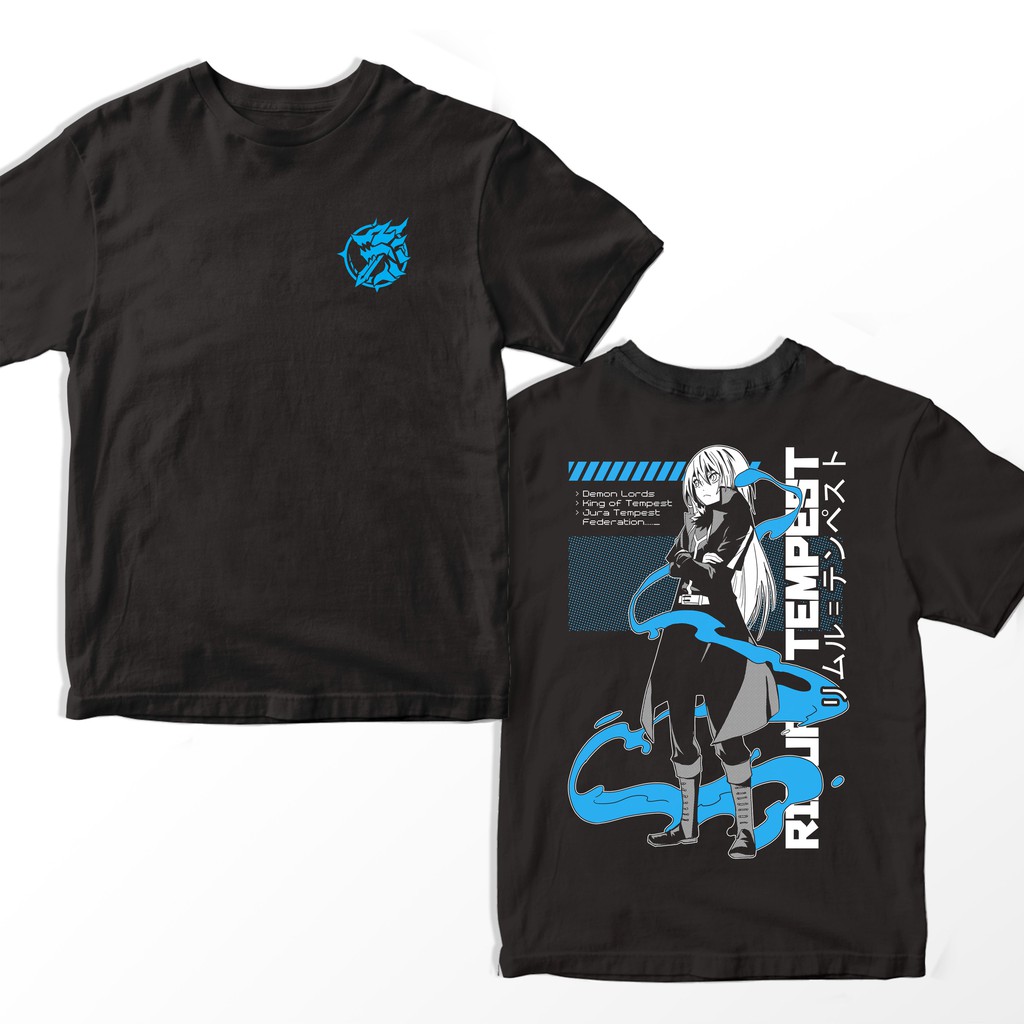 Áo Thun Thể Thao Unisex Dáng Rộng Tay Ngắn In Hình Anime Time I Got Reincarnated as a Slime Rimuru Đơn Giản