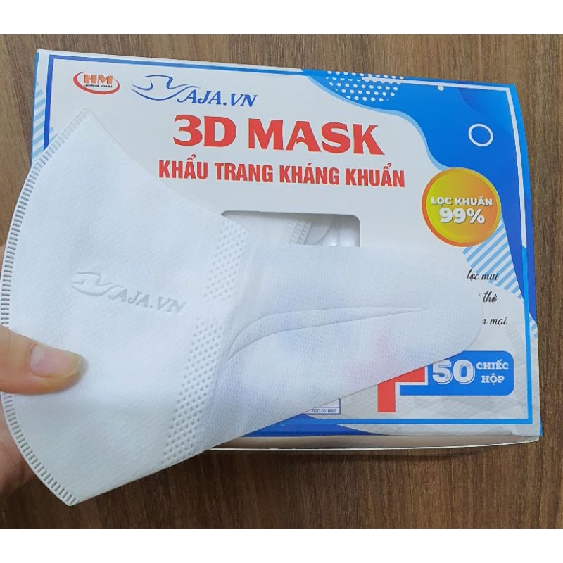 Hộp 50 Chiếc Khẩu Trang 3D Mask Nam Anh Farmapro