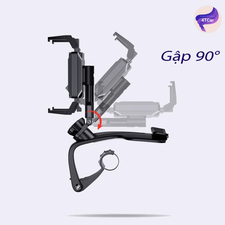 Giá đỡ điện thoại trên ô tô gắn taplo và cửa gió điều hòa xoay 360° kèm bảng để số điện thoại.