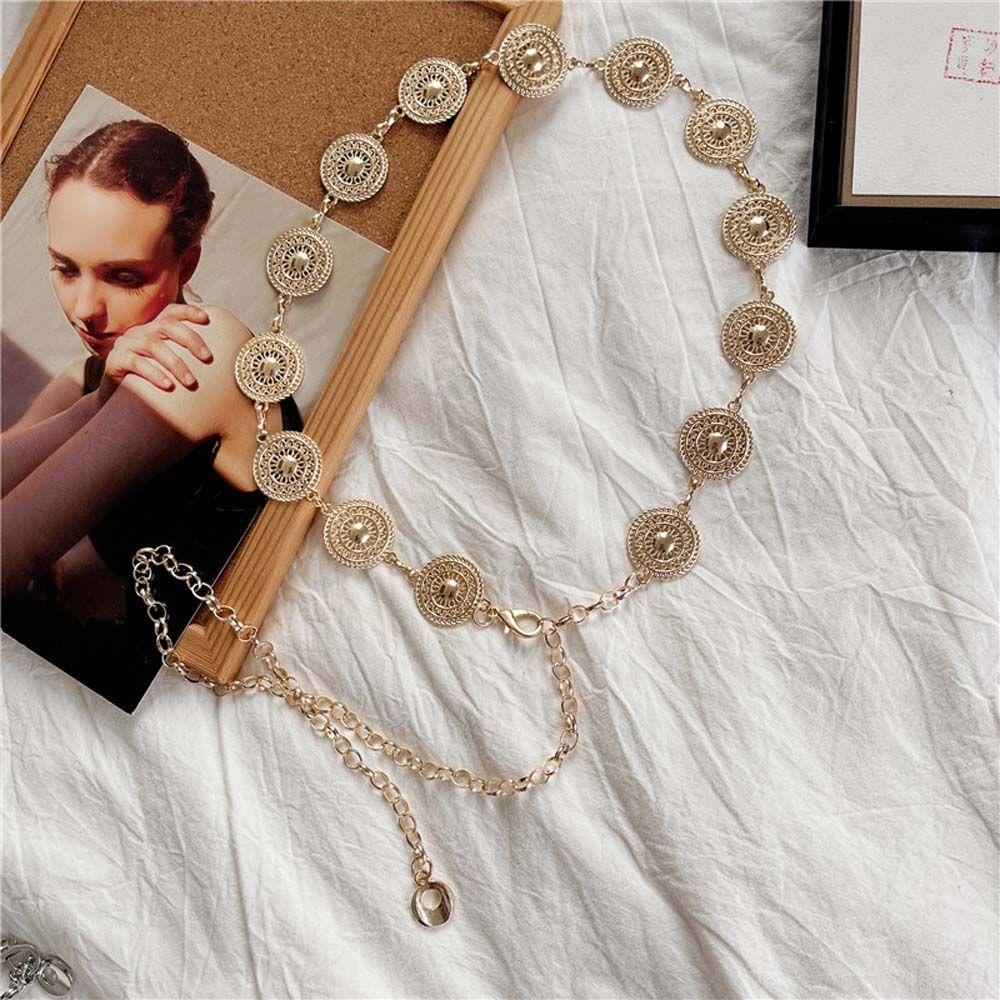 DANILO Thắt Lưng Dây Xích Bằng Bạc Phong Cách Punk Cá Tính