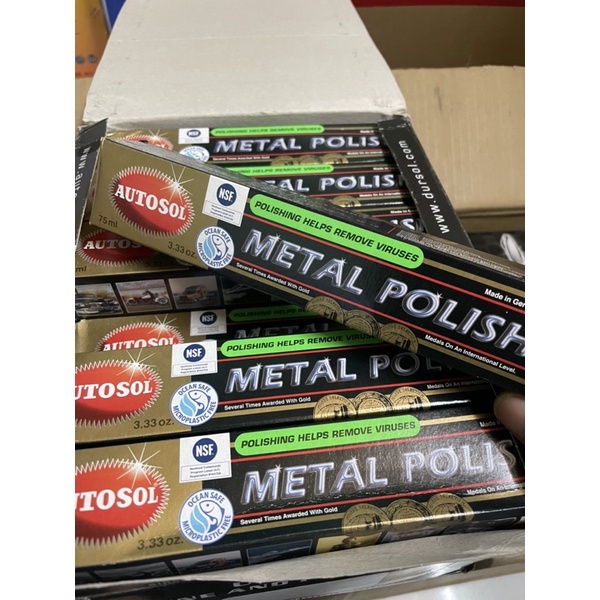 kem đánh bóng kim loai metal polish chay 75ml làm sáng bóng như mới trên những chất liệu như inox,đồng,nhôm,kẽm và crôm