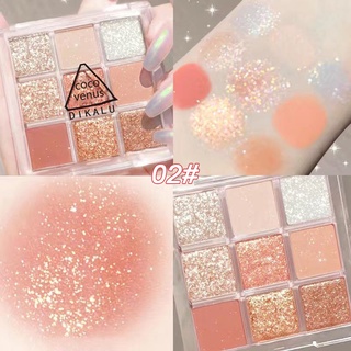 Bảng Phấn Mắt DIKALU 9 ô Coco Venus 9 Color Eyeshadow