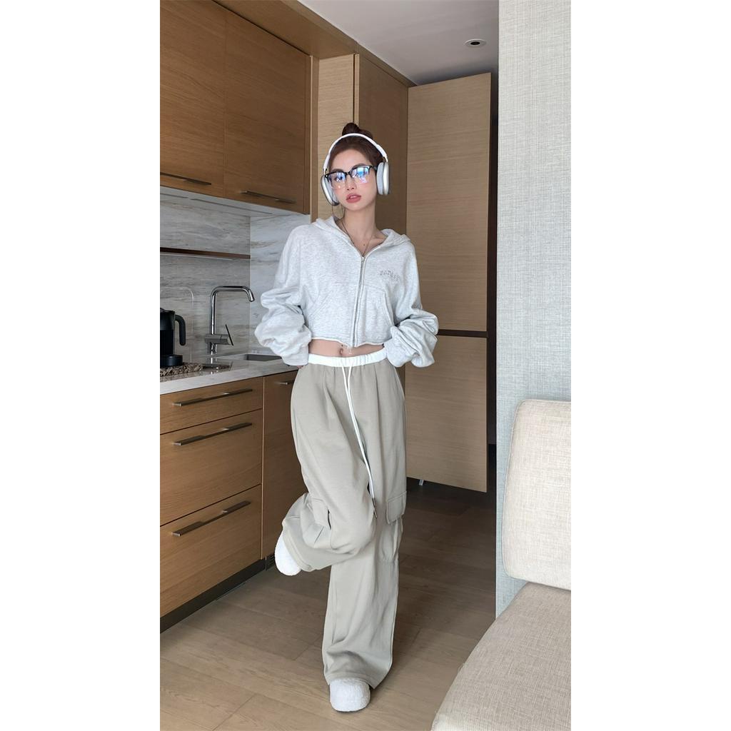 Quần Ống Rộng Có Túi Màu Sắc Phù Hợp Với Phụ Nữ 60976