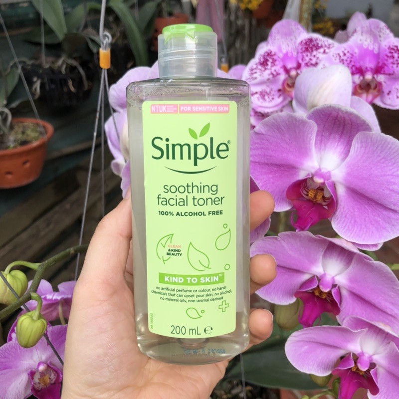 [Mã SRJULY1619 giảm 15K đơn 50K] [MẪU MỚI] Nước Hoa Hồng Soothing Facial Toner Simple cân bằng ẩm cho da 200ml | BigBuy360 - bigbuy360.vn