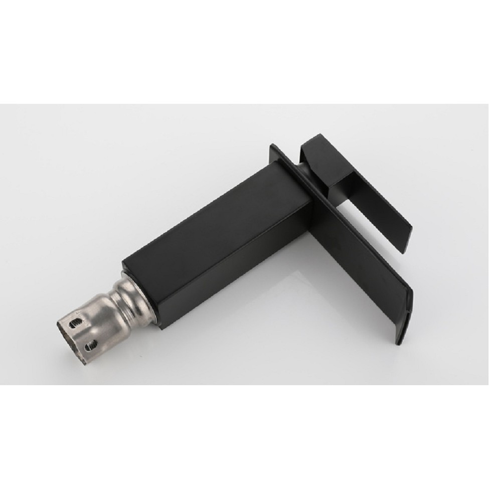 Vòi lavabo thấp nóng lạnh Inox đen vuông cao cấp MS3 | BigBuy360 - bigbuy360.vn