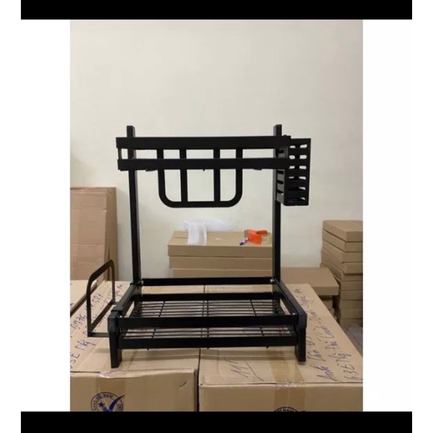 Kệ gia vị 2 tầng đa năng tiện lợi sơn tĩnh điện chống rỉ sét giá rẻ