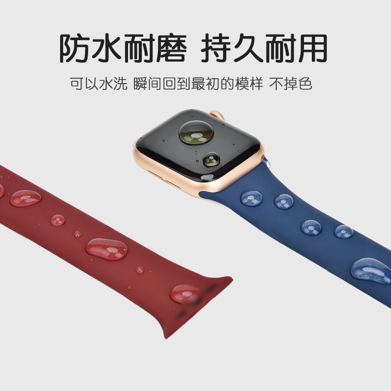 Dây Đeo Silicon Thể Thao Cho Đồng Hồ Thông Minh Apple Watch 1 / 2 / 3 / 4 / 5 / 6