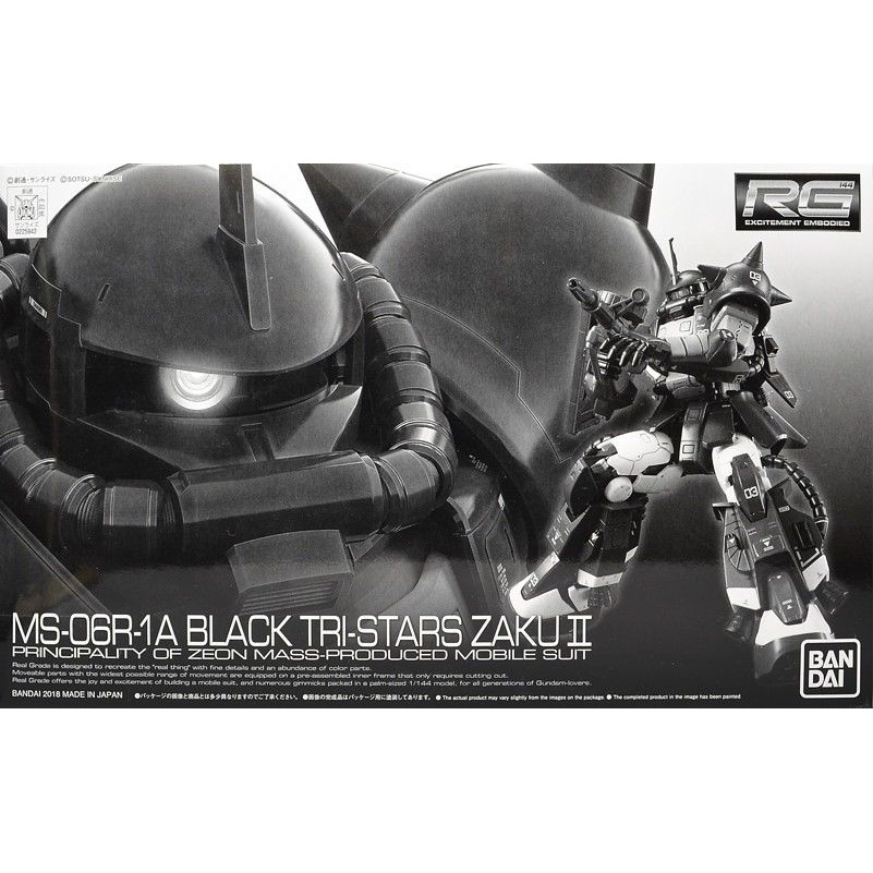 Mô hình lắp ráp RG Zaku II Black Tri Stars