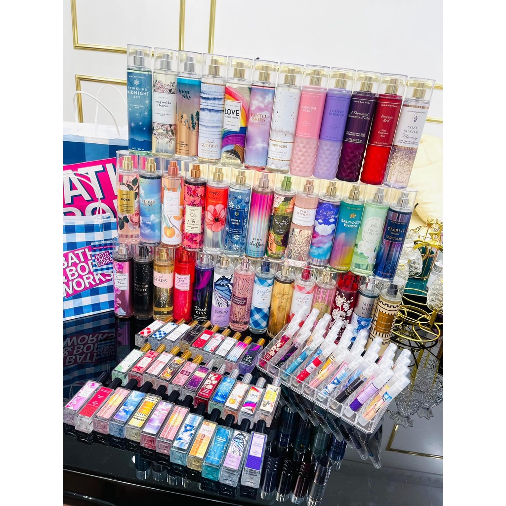 Body mist MINI SIZE hương nước hoa Bath And Body Works - Bill Mỹ