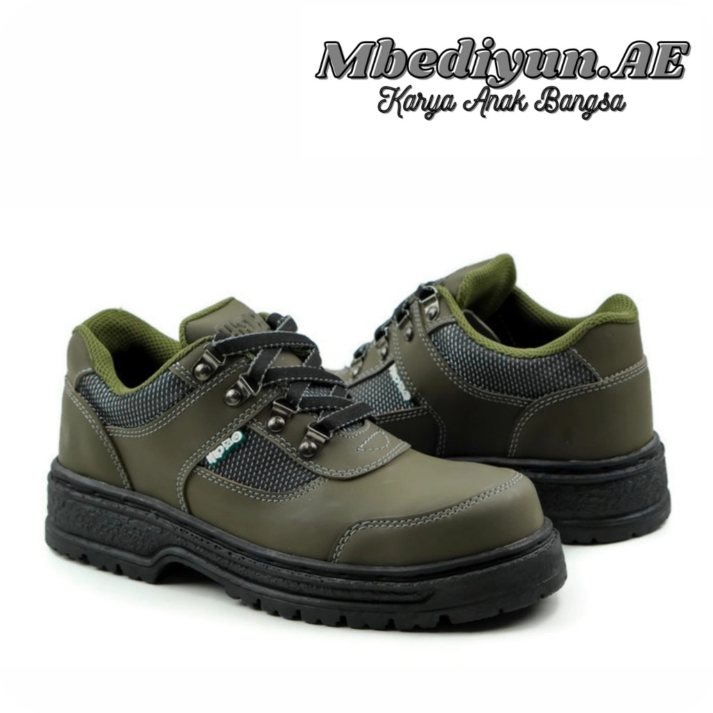 Giày Bốt Da Thật Mbediyun M-054 Cổ Điển An Toàn Cho Nam