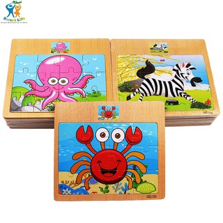 Đồ chơi xếp hình gỗ Puzzle 12 miếng ghép cho bé hàng cao cấp