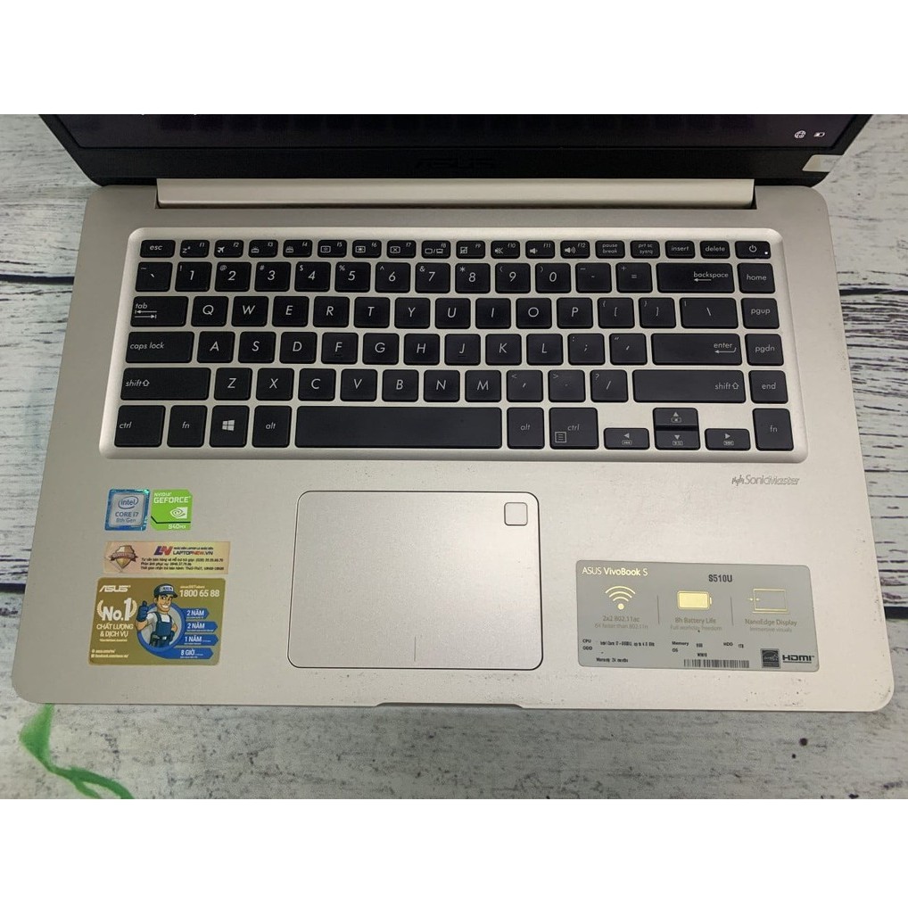 LAPTOP ASUS X510UQR Core i7-8550U, (Ổ SSD 128GB, HDD 1T), xung nhịp  1.80GHz (8 CPUs), ~2.0GHz | BigBuy360 - bigbuy360.vn
