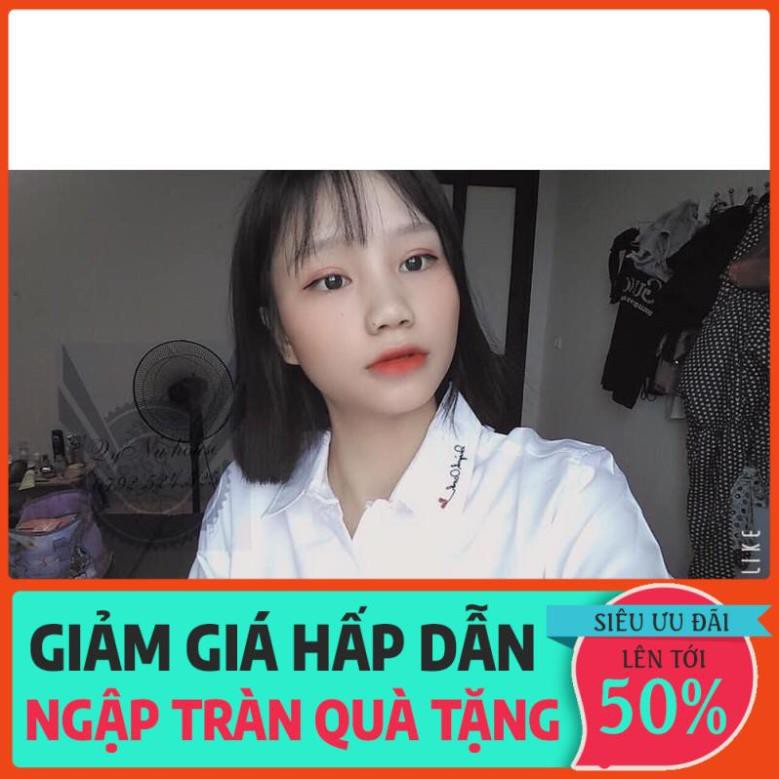 QUẢNG CHÂU ODER CHÍNH HÃNG TẬN GỐC Áo Sơmi nam nữ tay dài thêu tên theo yêu cầu