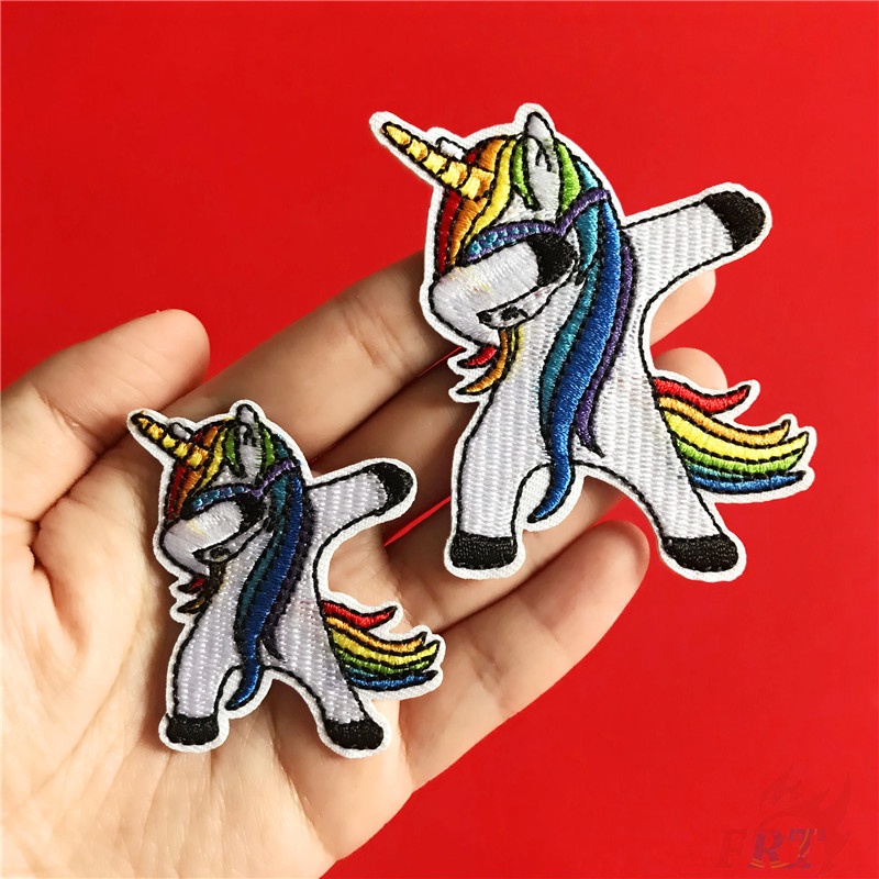 ☸ Sticker Ủi Thêu Hoạt Hình Dễ Thương ☸ 1 Cái Tự May Thêu Trên Sắt Trên Huy Hiệu Miếng Vá