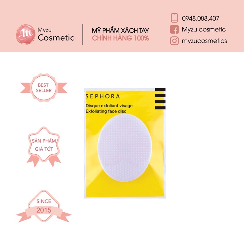 Miếng rửa mặt Sephora Exfoliant Visage Disque pad