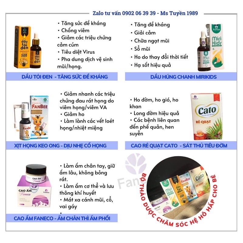 CAO RẺ QUẠT - FANECO - KÍCH HO LONG ĐỜM