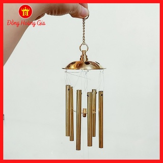 Chuông gió đồng phong thủy 6 ống 1 tầng
