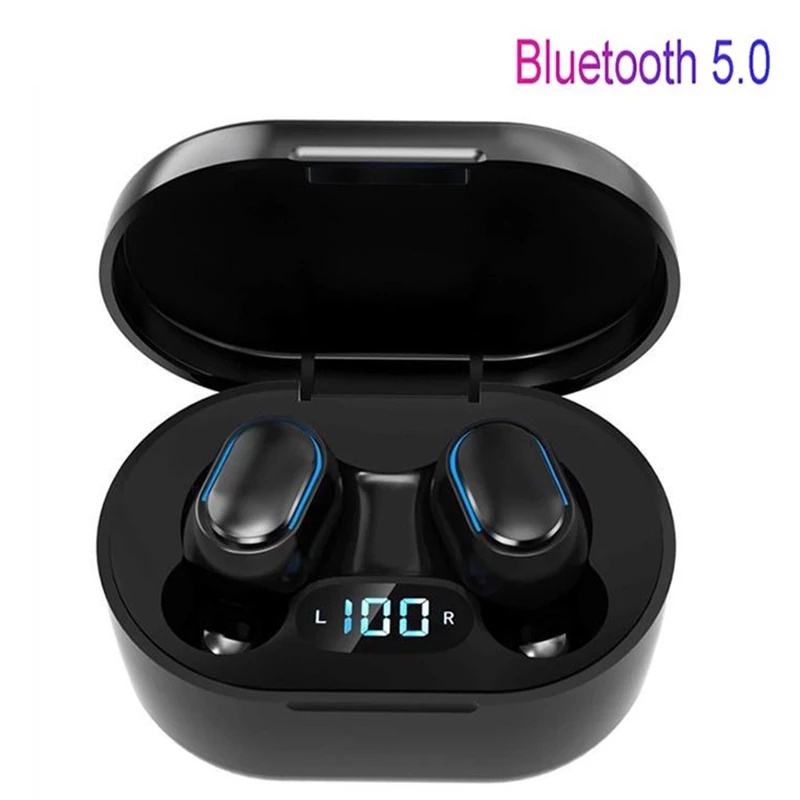 TZUZl E7S TWS Tai nghe nhét tai không dây Bluetooth chống nước có màn hình kỹ thuật số thời trang