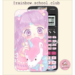 Miếng dán decal 580 in theo yêu cầu trang trí skin máy tính casio fx 580vn x cho con gái  vinacal máy tính bỏ túi đẹp
