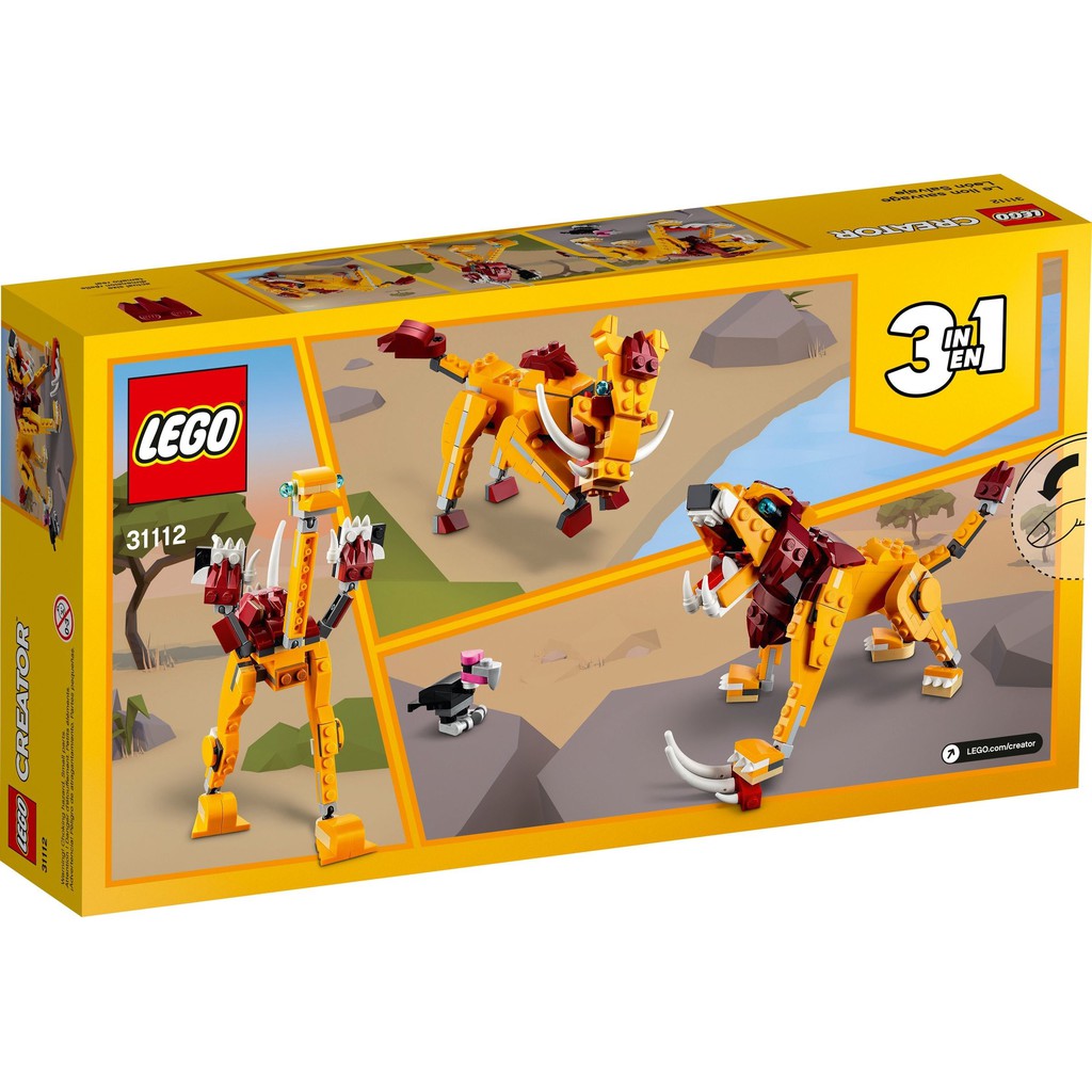 LEGO 31112 Creator - Sư Tử Hoang Dã