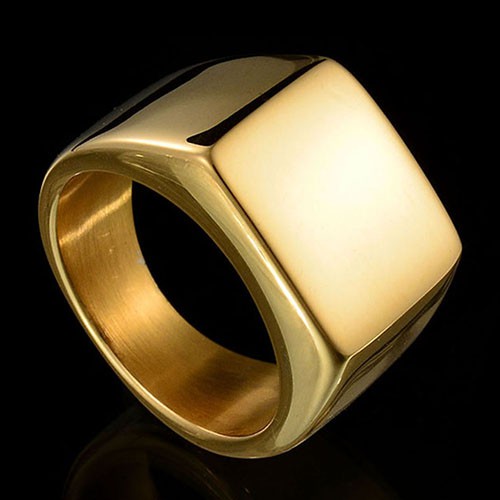 Nhẫn Cưới Trơn Chất Liệu Thép Không Gỉ Cho Nam Giới