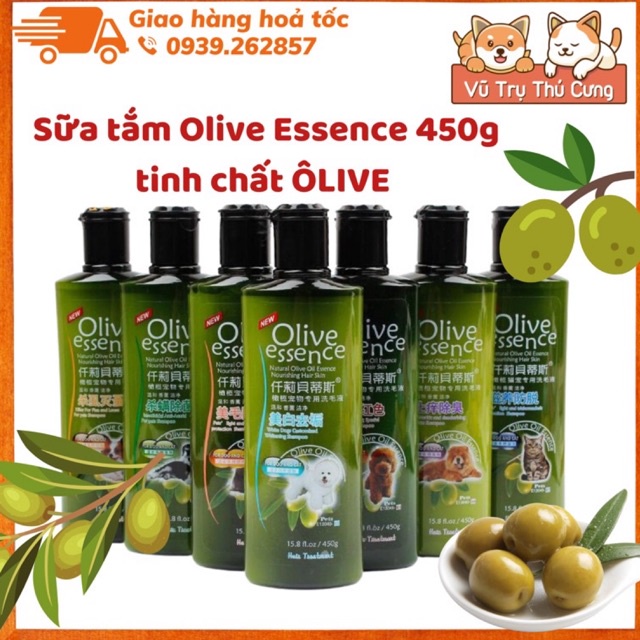 [Mã 44FMCGSALE1 giảm 10% đơn 250K] Sữa tắm chó mèo Olive Essence 450ml