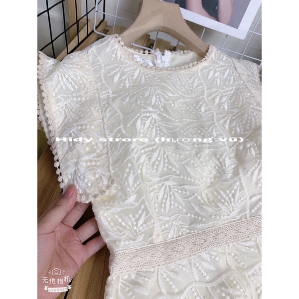 Váy ren hai lớp tiểu thư sang chảnh