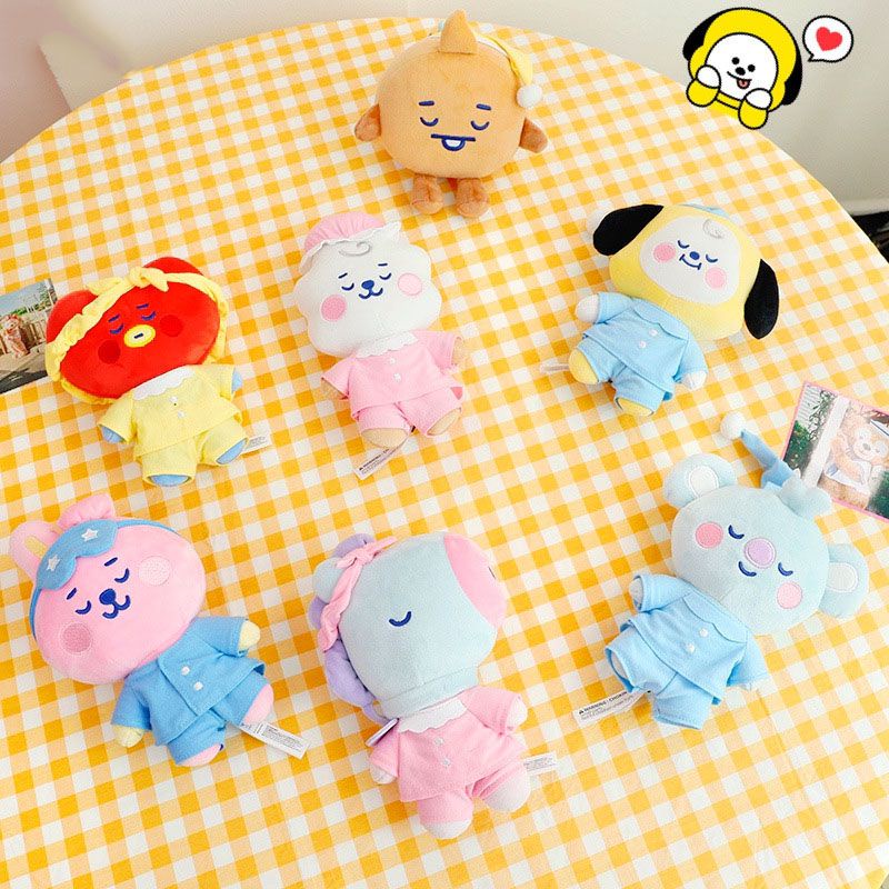 Móc Khóa Hình Thú Nhồi Bông Bt21 Dễ Thương