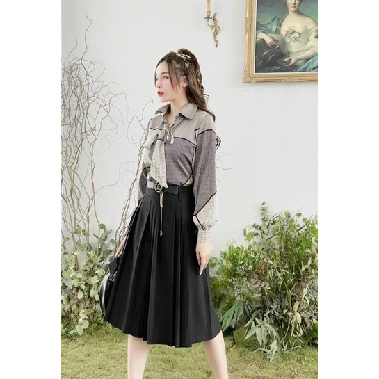 chân vây công sở @ xếp li @ đai váy sang trọng cho các chị em