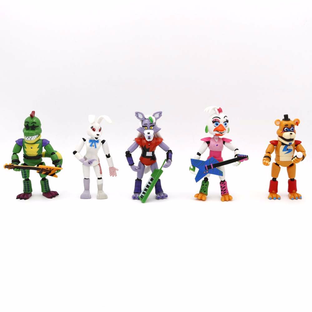 Set 5 mô hình nhân vật hoạt hình Five Nights At Freddy's Chica
