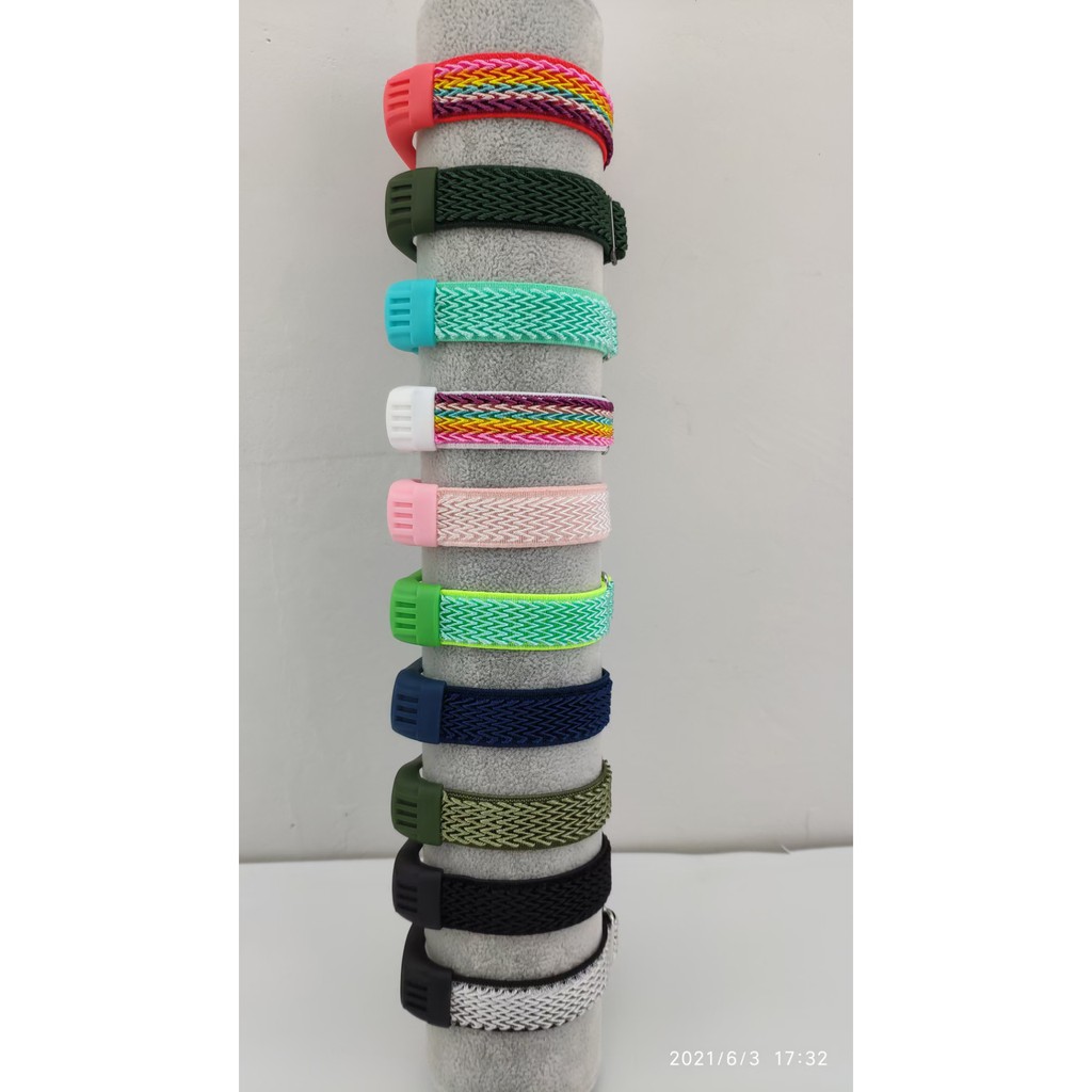 Dây đeo thay thế bằng sợi nylon mềm co giãn dành cho Xiaomi Mi Band 3 / 4 Mi Band 5 / 6