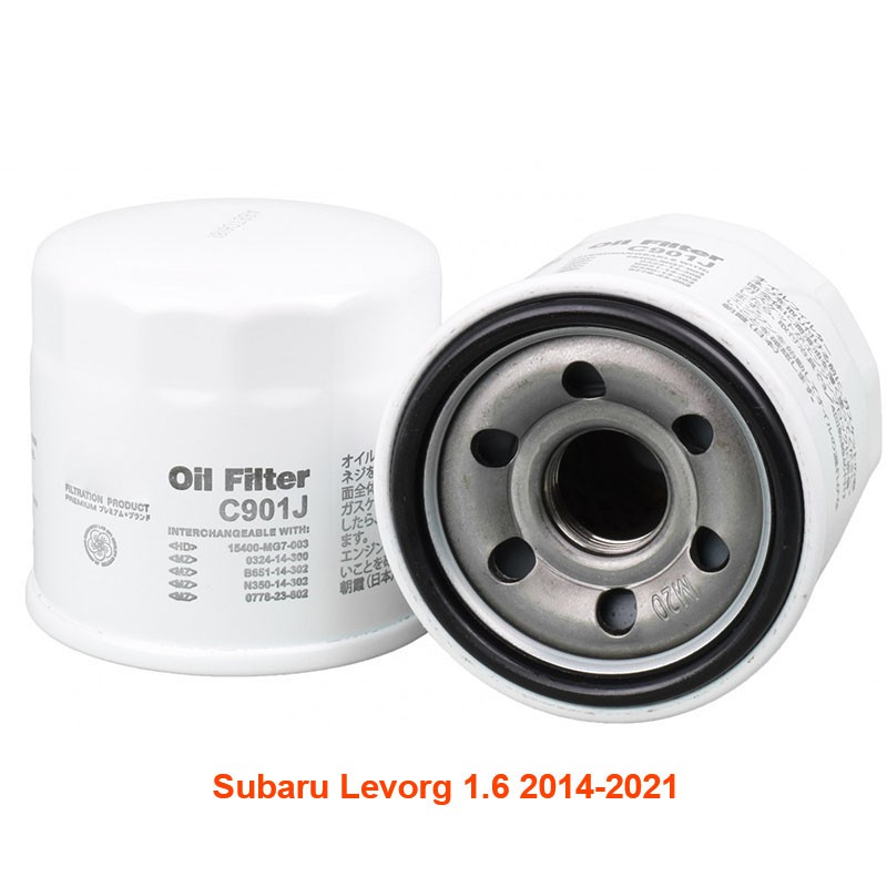 Lọc nhớt C901J JS Asakashi dùng cho Subaru Levorg 1.6 2014, 2015, 2016, 2017, 2018, 2019, 2020, 2021