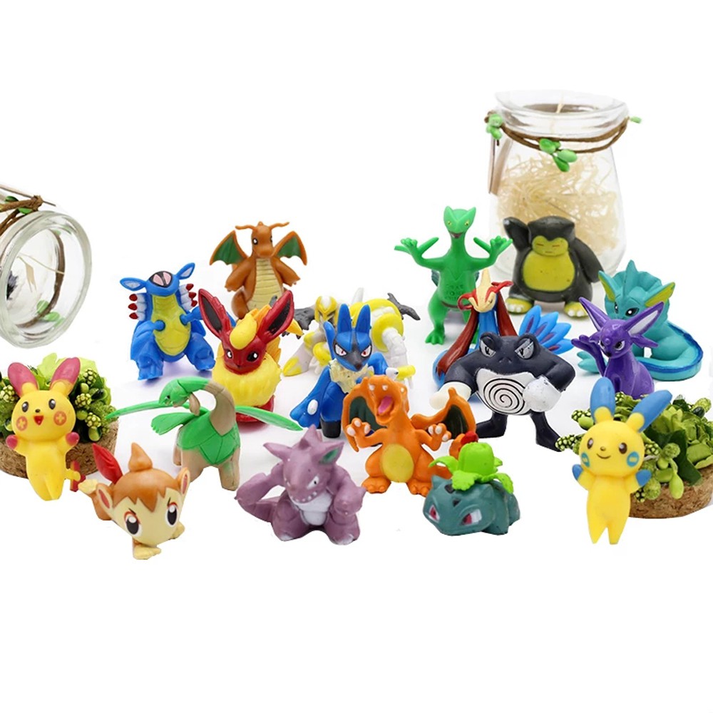 EPOCH Set 144 Mô Hình Đồ Chơi Pikachu Bằng Nhựa Pvc 2-3cm