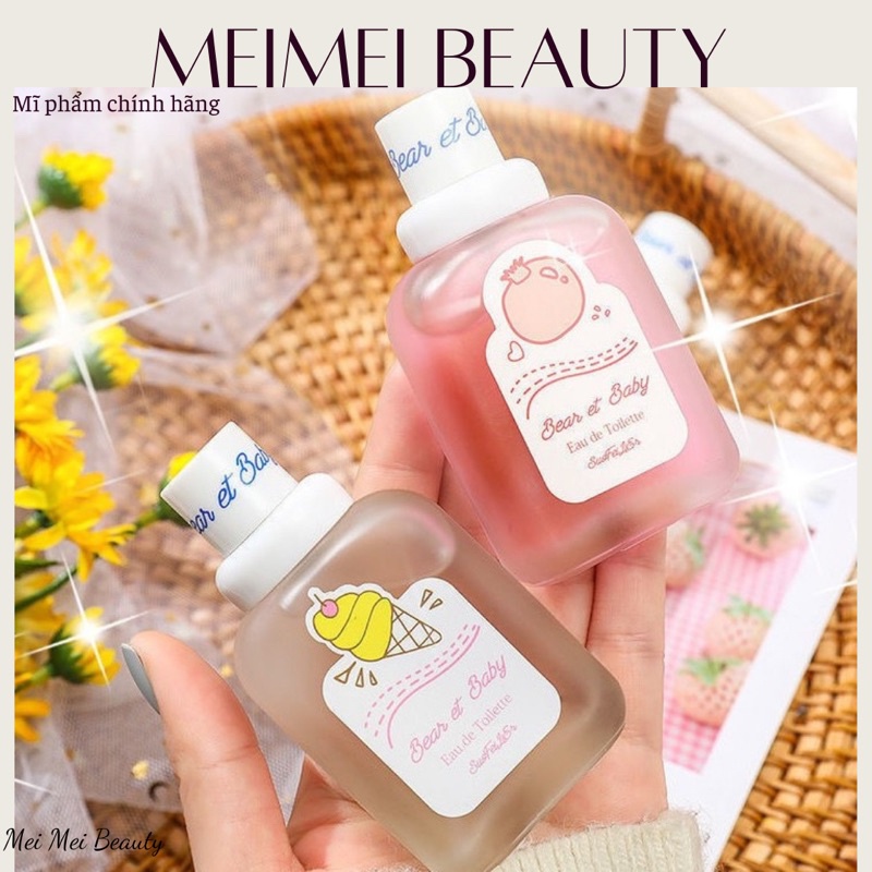 Nước hoa Hanlu Baby Bear 50ml Dạng Xịt Thơm Body Hương Nhẹ Nhàng Quyến Rũ - Mei Mei Beaute MP14