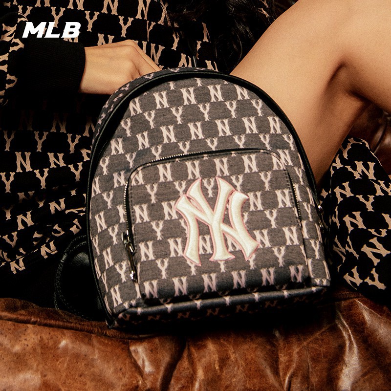 ▧﹊۩■ ✳MLB chính thức Túi nam và nữ thêu NY hoa cũ thể thao Xu hướng đơn giản Mùa thu đông Mới BG22