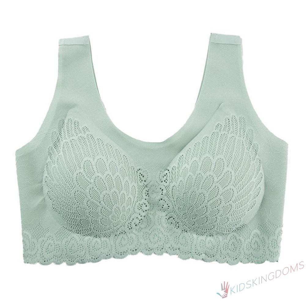 Bra Thể Thao Không Gọng Viền Ren Màu Trơn 5d Size M-2Xl