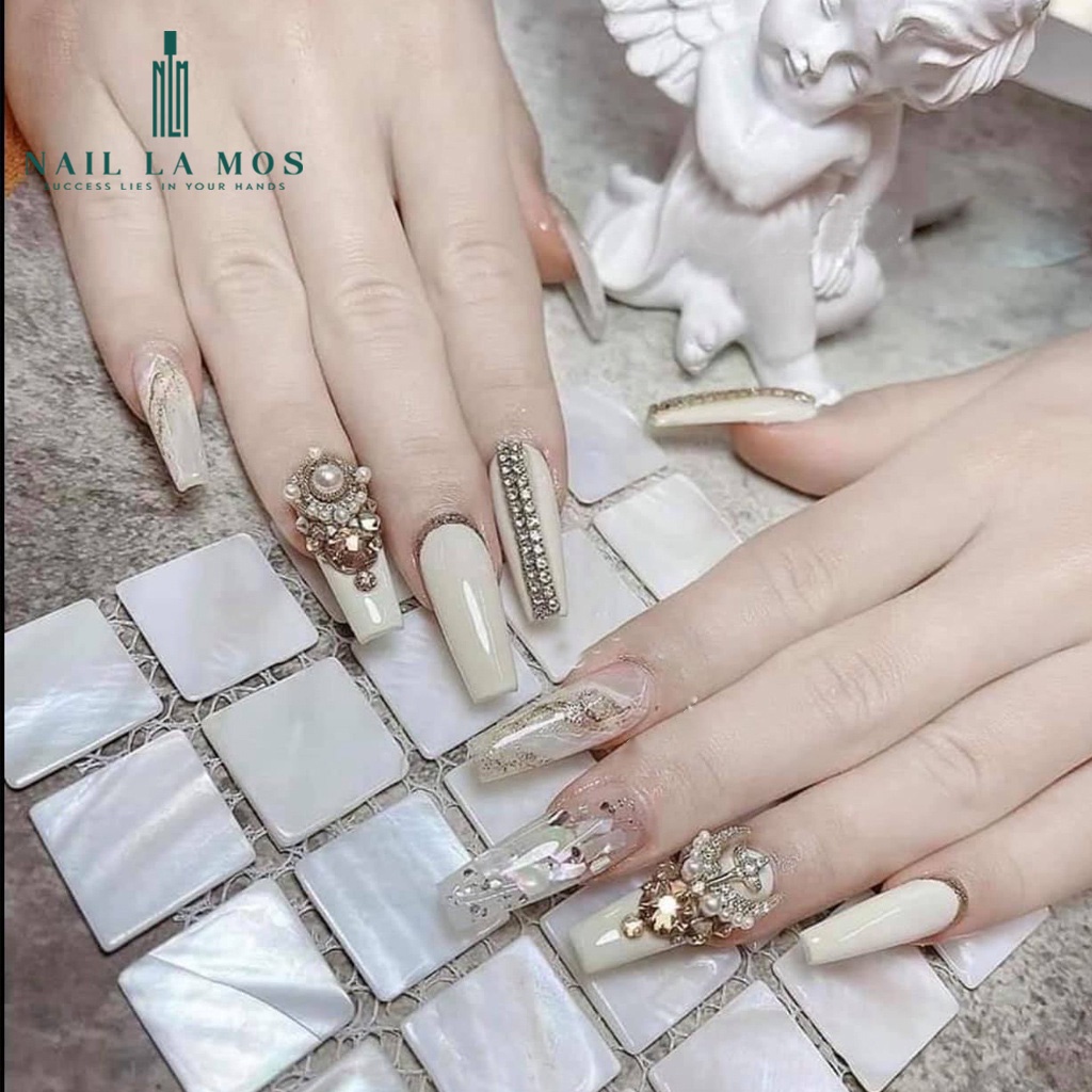 Chổi phủi bụi nail cán đá chuyên dụng cho dân làm móng