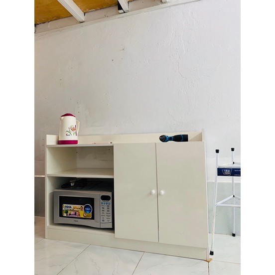 [ SALE SẬP SÀN ] Tủ Nhà Bếp hiện đại 2 Cánh Có Kệ màu Trắng- GP39.1