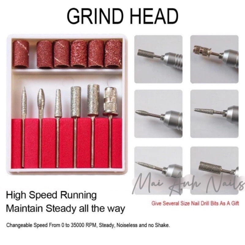 Máy Mài Tích Điện US-801 Hàng Chính Hãng MaiAnhNails