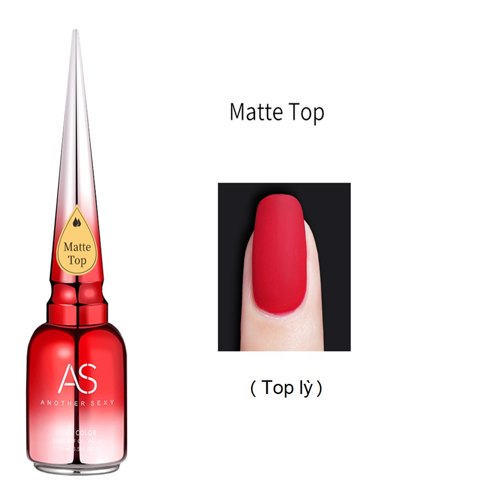 Sơn base top sơn gel AS sơn móng tay bóng top cường lực cứng móng top lỳ top ẩn gel top loang NAIL SUZ 15ml