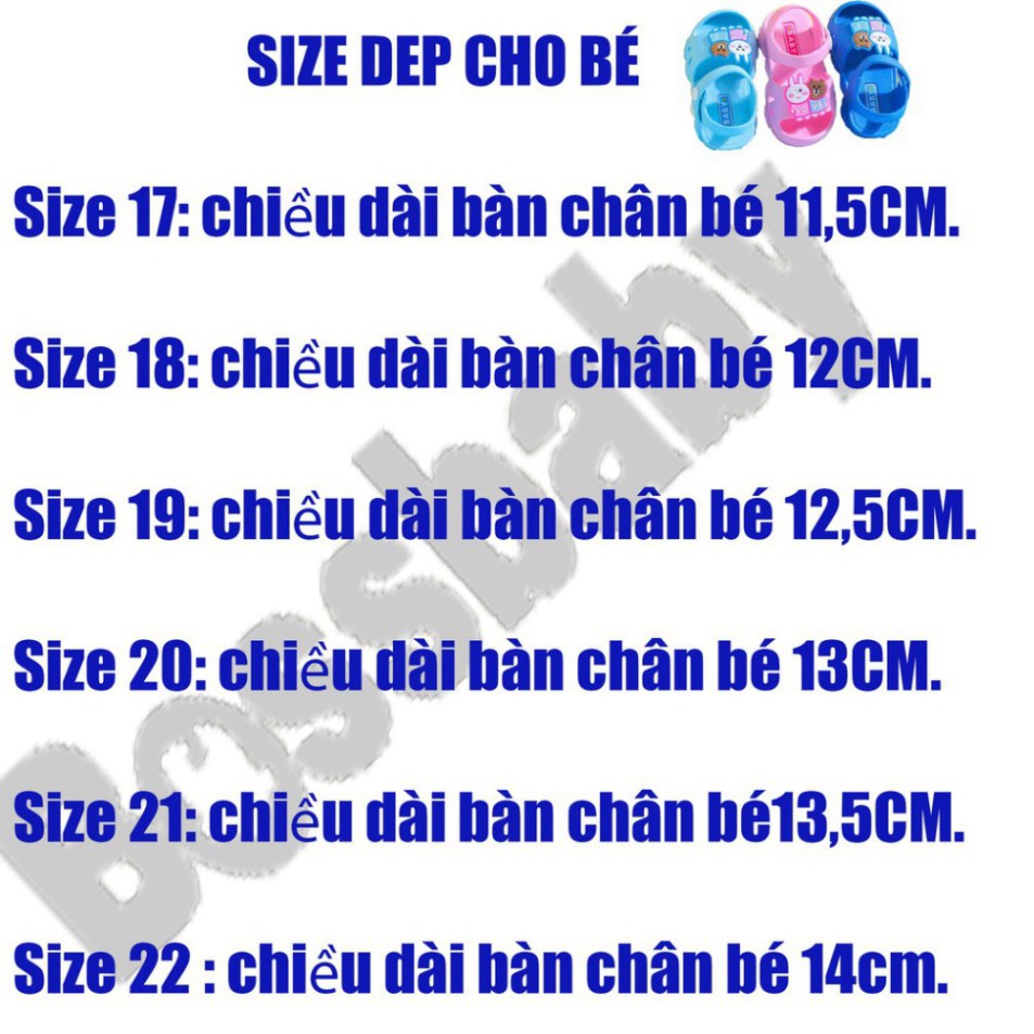 Giày tập đi 💥FREESHIP💥 Dép tập đi cao cấp mùa hè đế mềm chống trơn trượt hình gấu thỏ.