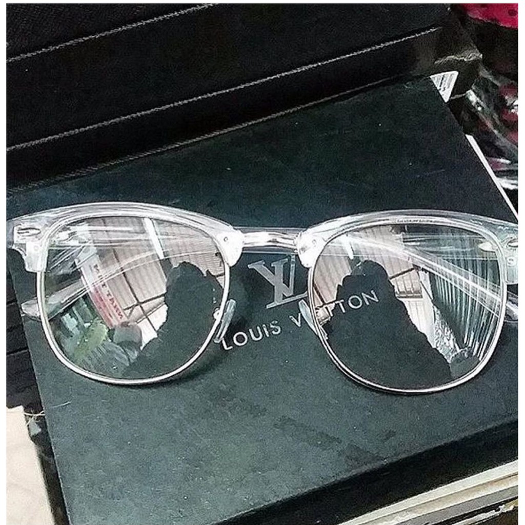 Kính Nửa Gọng Trong Suốt Trang Nhã Lịch Sự Nhã Nhặn Thời Trang Tri Thức