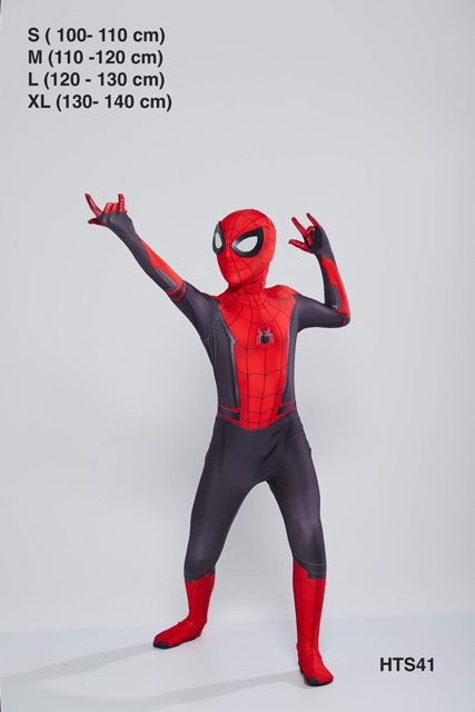 Trang phục hoá trang cho bé bộ hoá trang Người Nhện Spiderman đỏ. HTS41