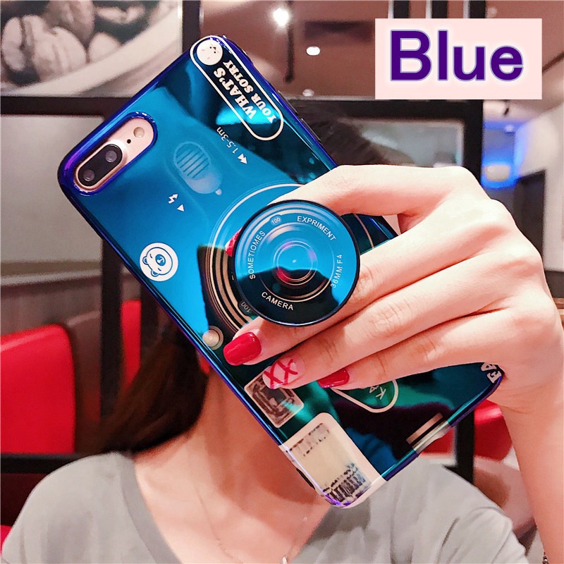 Samsung A9 Lite,A7 2018/A750,A6S,A8,A8 Plus 2018 Blue-ray Camera Case +Stand