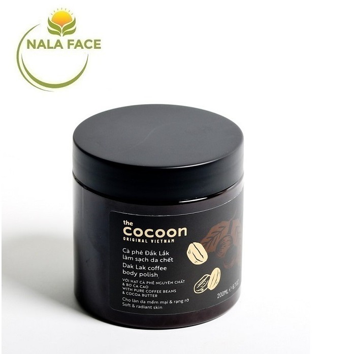 Tẩy Da Chết Toàn Thân Chiết Xuất Cà Phê Cocoon Dak Lak Coffee Body Polish 200ml