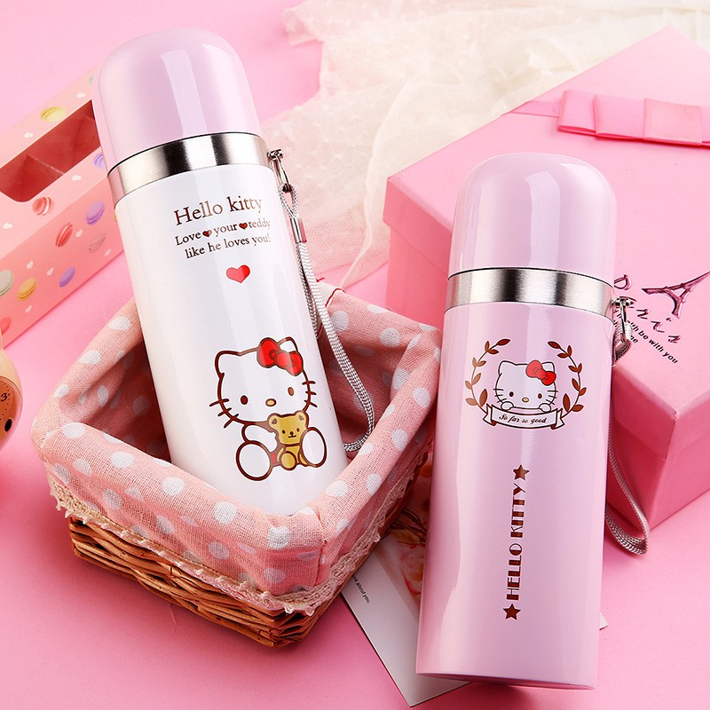 BÌNH GIỮ NHIỆT INOX NẮP TRÒN HELLO KITTY 500ML | Shopee Việt Nam