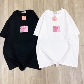 Áo thun bys heo hồng unisex