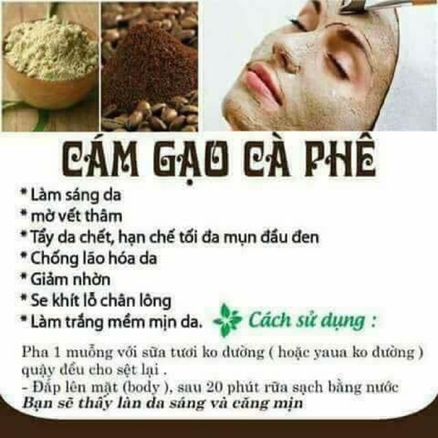 Tinh bột cám gạo cà phê